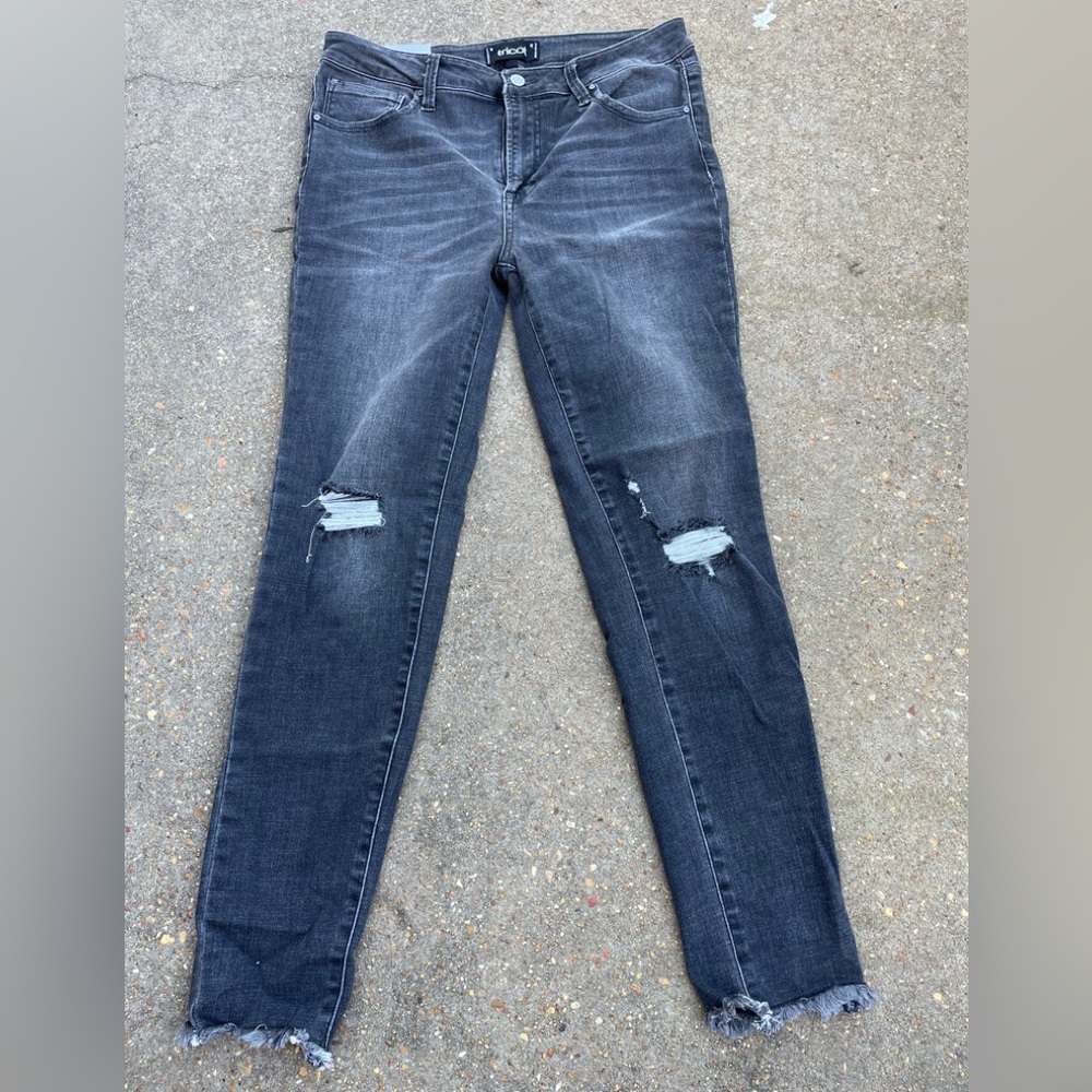 Tricot faded black skinny jeans 11